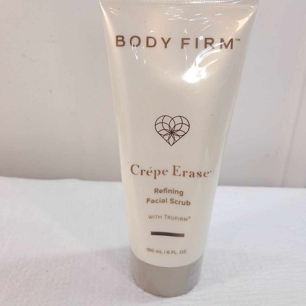 NEW Body Firm CREPE ERASE Refining Facial Scrub with TruFirm 6‎ fl oz sealed